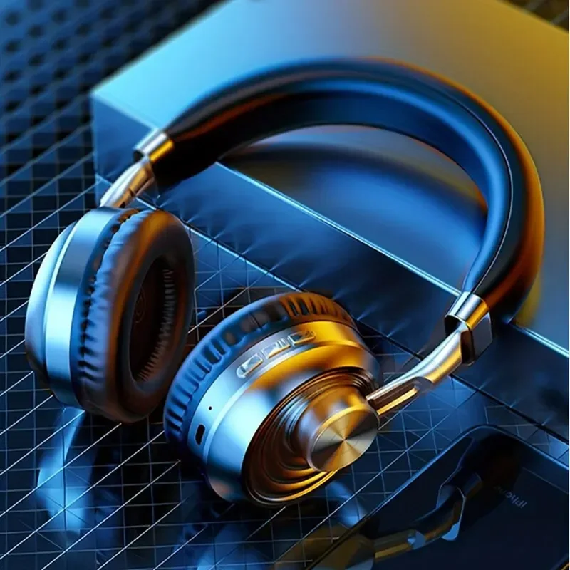 Audio Music Apple - 레트로 금속 헤드셋 무선 블루투스 큰