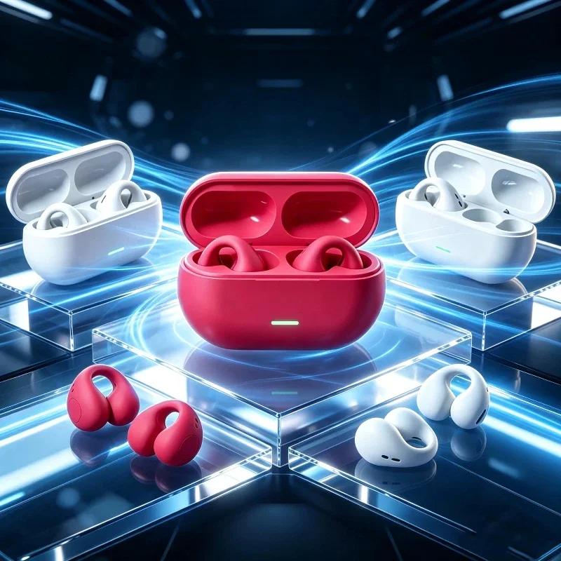 Audio Music Apple - T75 블루투스 헤드셋 5.3 무선 공기전도