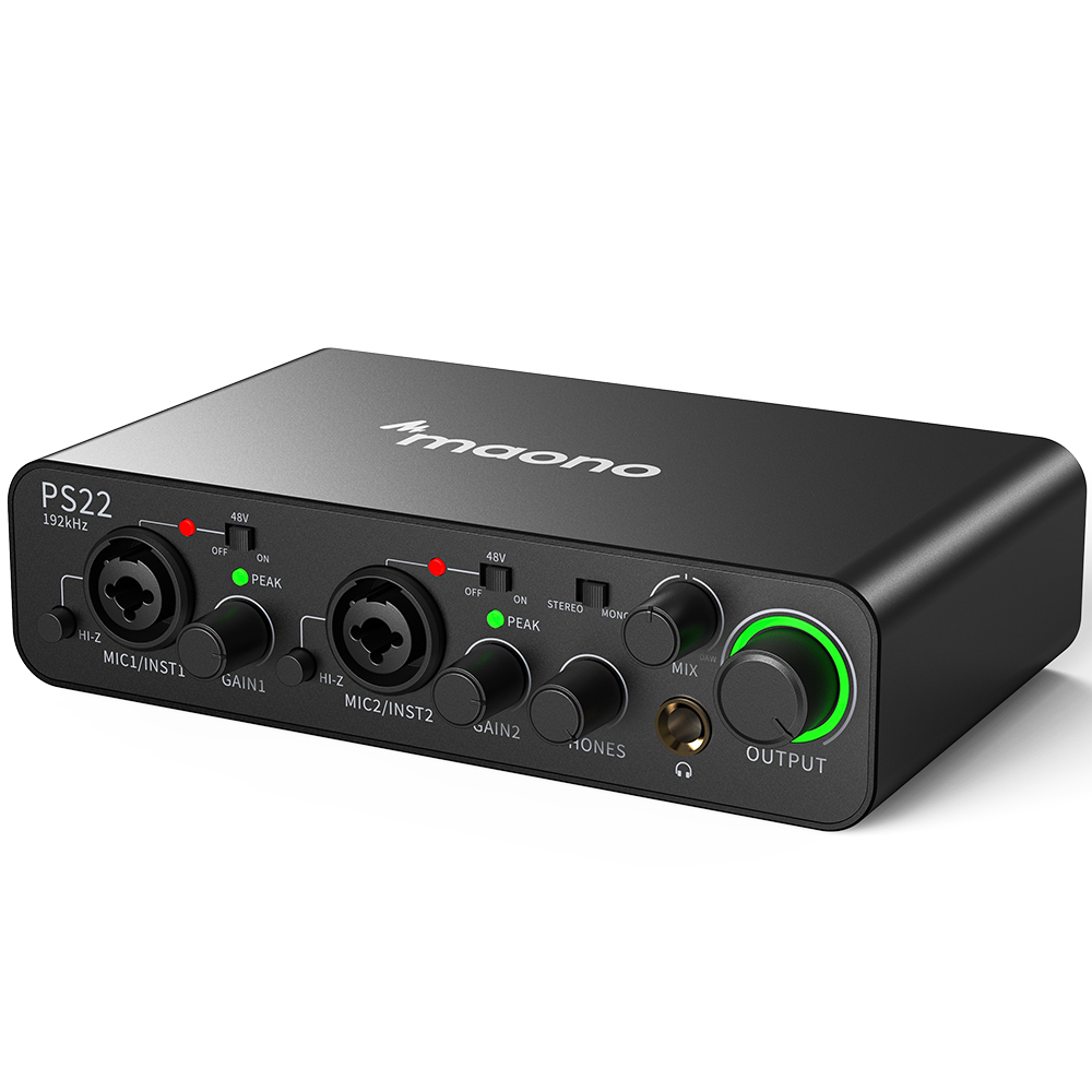 Audio And Music Mixer - MAONO PS22 프로페셔널 오디오 인터페이스 믹서