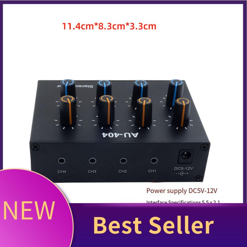 Audio And Music Mixer - M07K-AU-404 스테레오 사운드 4개의 다중 입력